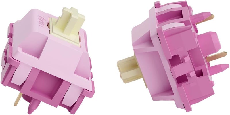 AKKO مفتاح V3 كريمي بنفسجي احترافي للوحة مفاتيح الألعاب الميكانيكية، مفاتيح لمسية 5 دبابيس 30gf مسبقة التشحيم (45 قطعة) - Image 4